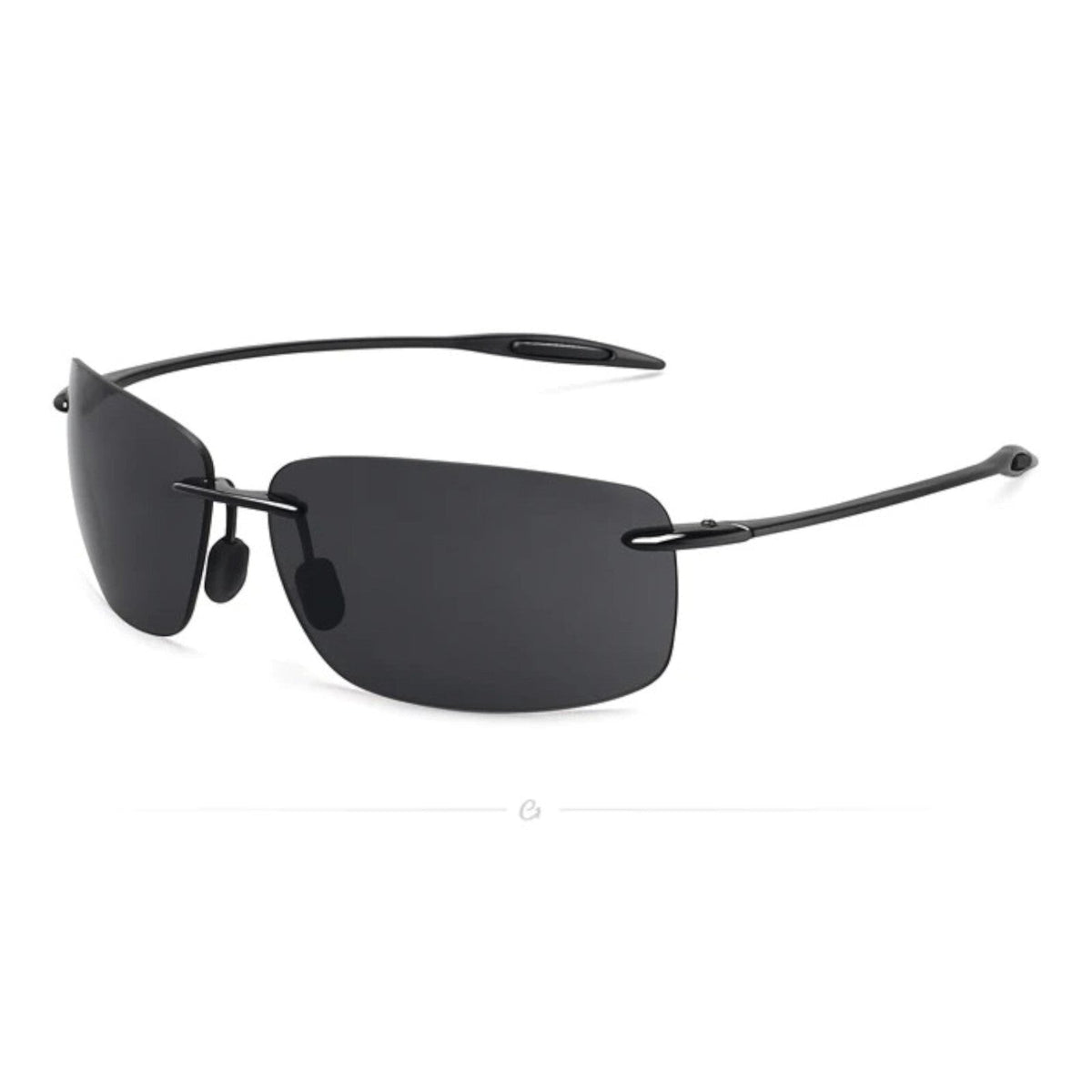 Schwarze rahmenlose Matrix-Sonnenbrille