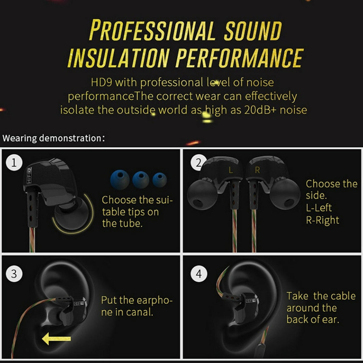 Weißes KZ HD9 Sport In-Ear-Headset