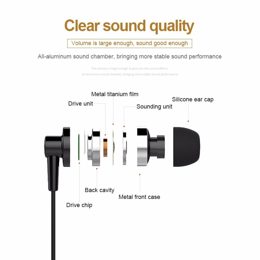 Schwarzes Langsdom JD89 In-Ear-Headset