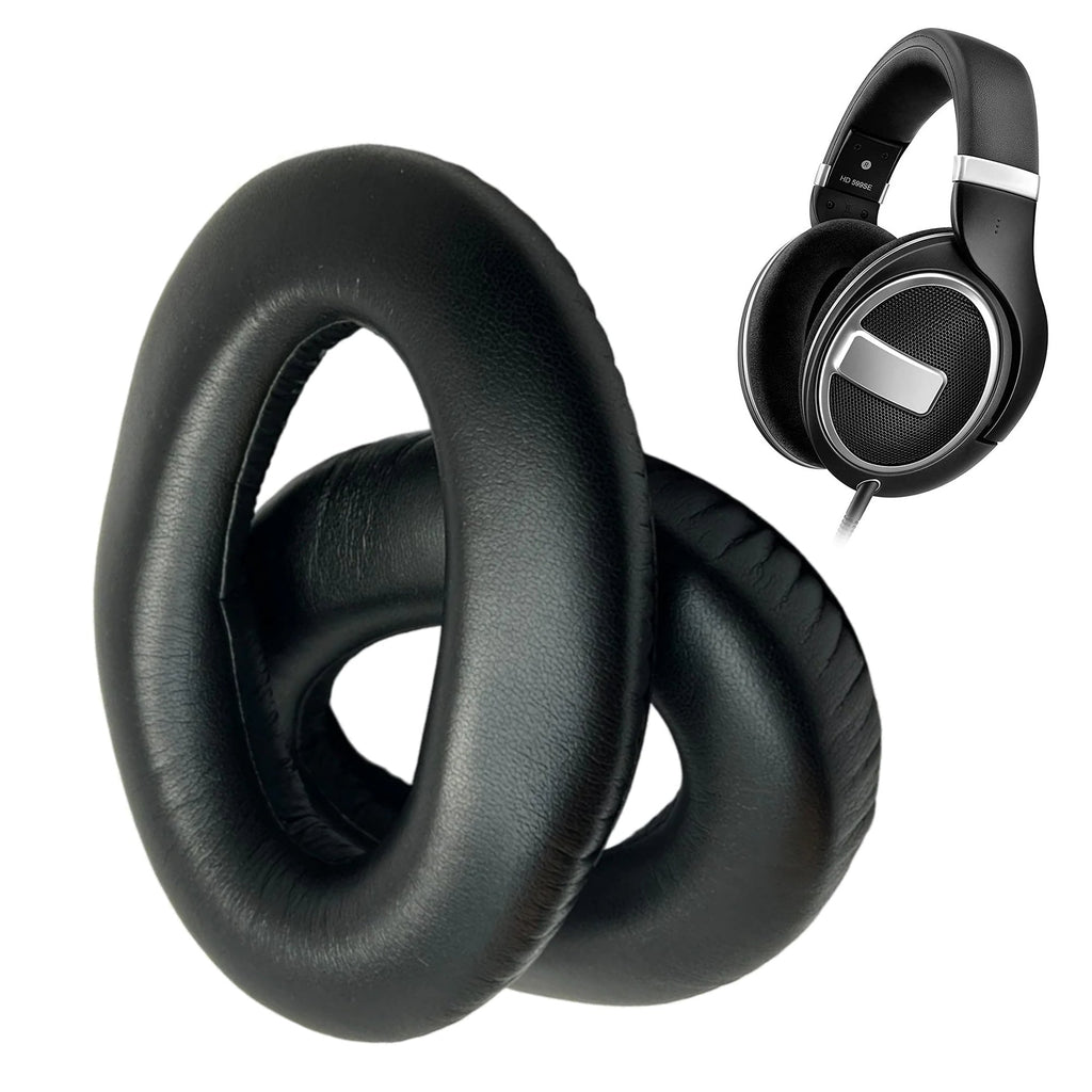 Schwarze Kunstleder-Ohrpolster für Sennheiser HD559 bis HD599