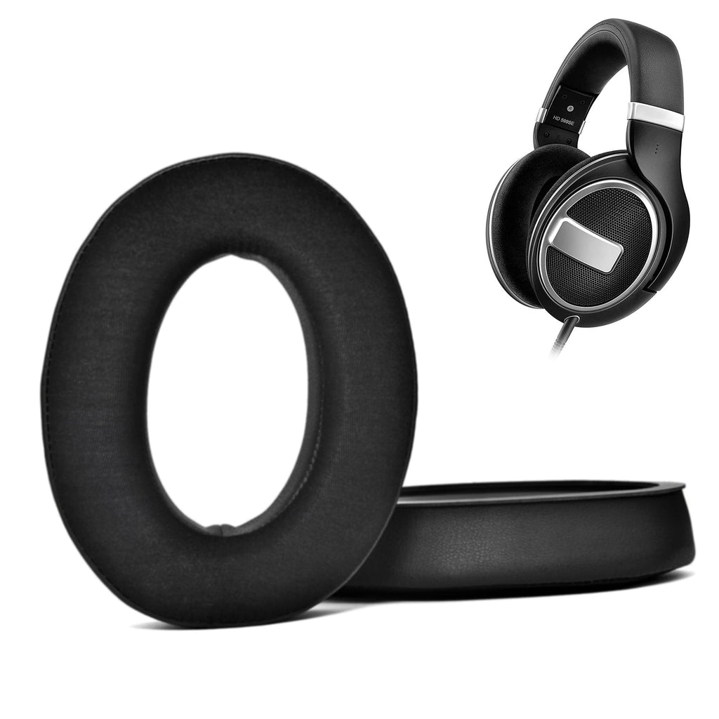 Schwarze Kunstleder-Ohrpolster für Sennheiser HD559 bis HD599