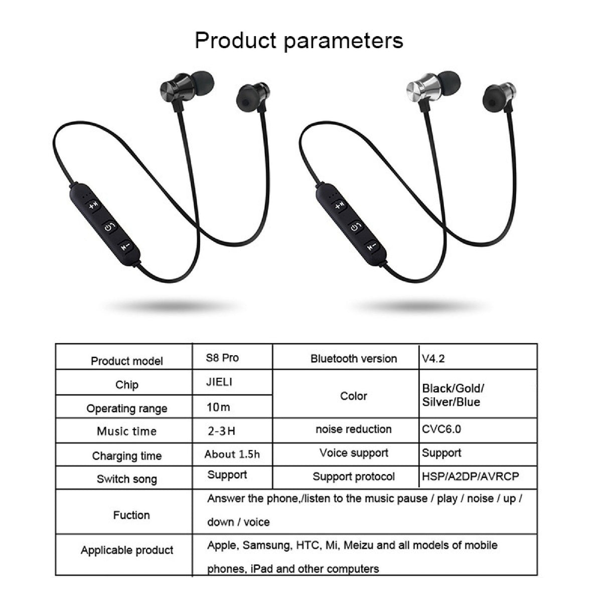 Magnetische X11 Bluetooth In-Ear-Kopfhörer