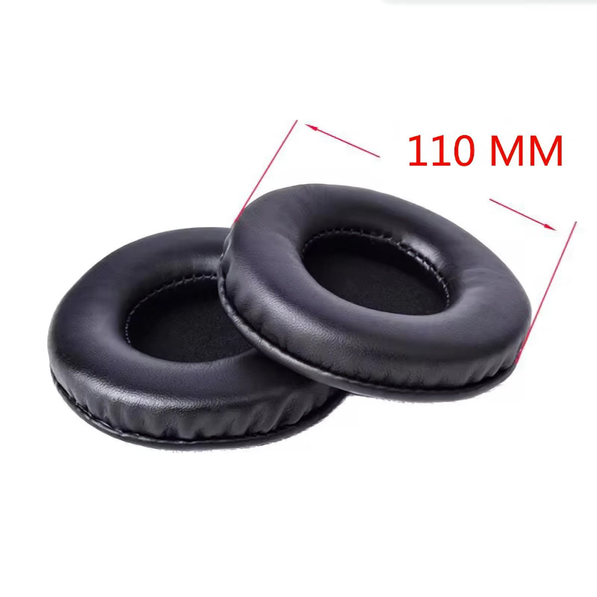 Runde Memory-Foam Kunstleder-Ohrpolster 45 bis 110 mm