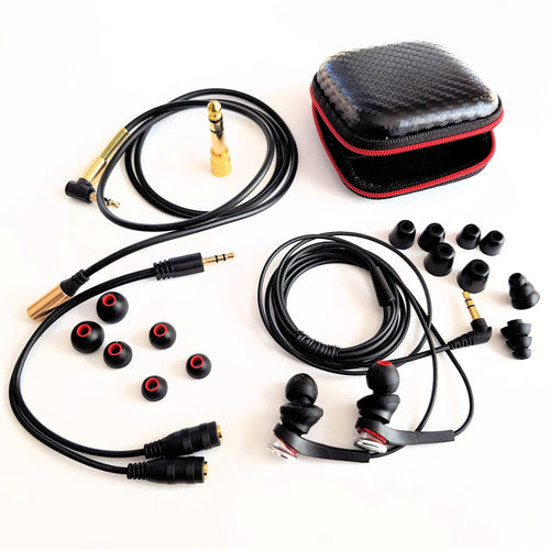 Schwarze Audio-Technica ATH-CKS77X Solid-Bass In-Ear-Kopfhörer