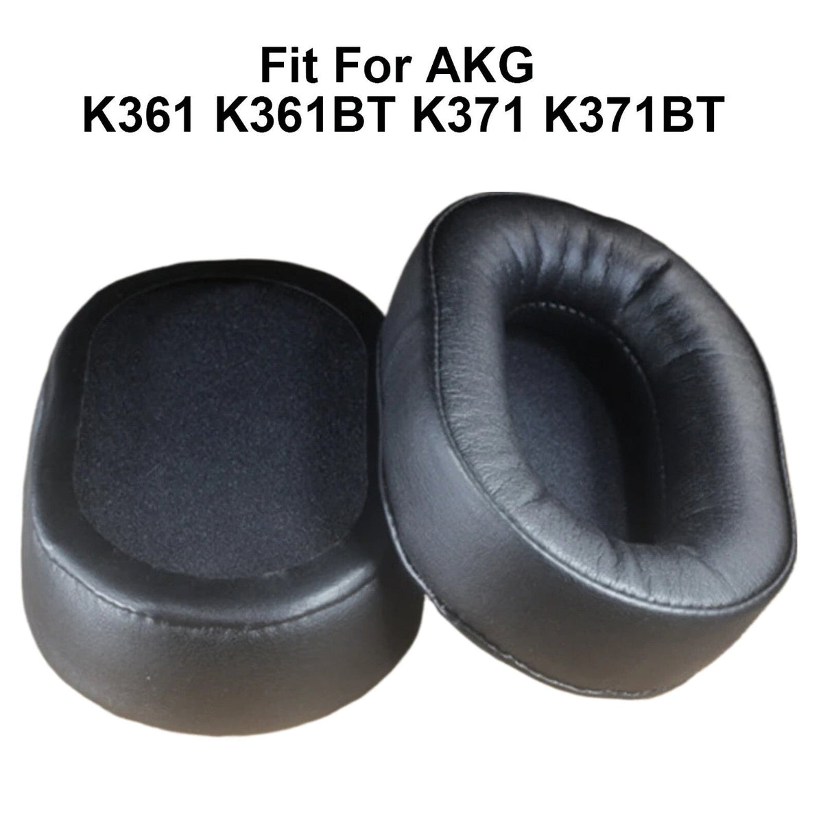 Schwarze T2 Kunstleder-Ohrpolster für AKG K361 und K371