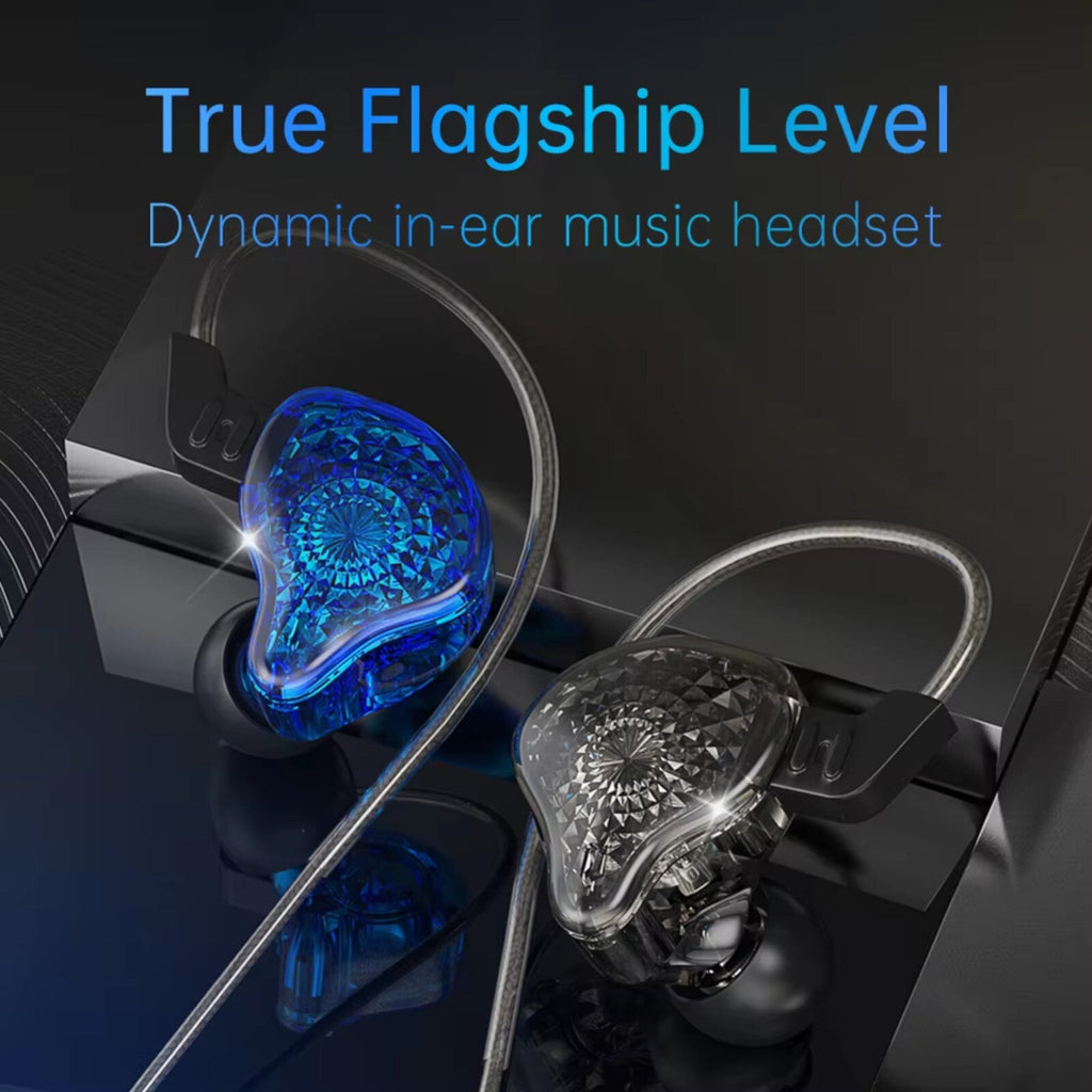 Blaues 3K K2 HD In-Ear-Headset
