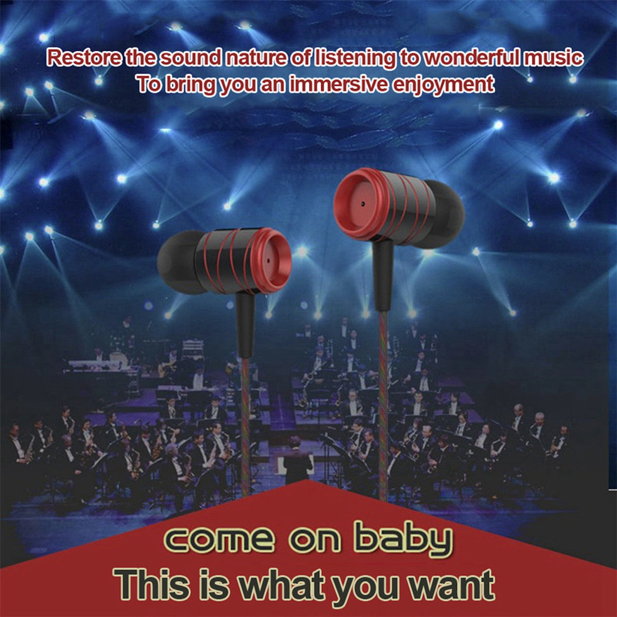 Schwarz-rotes KZ ED1HS In-Ear-Headset