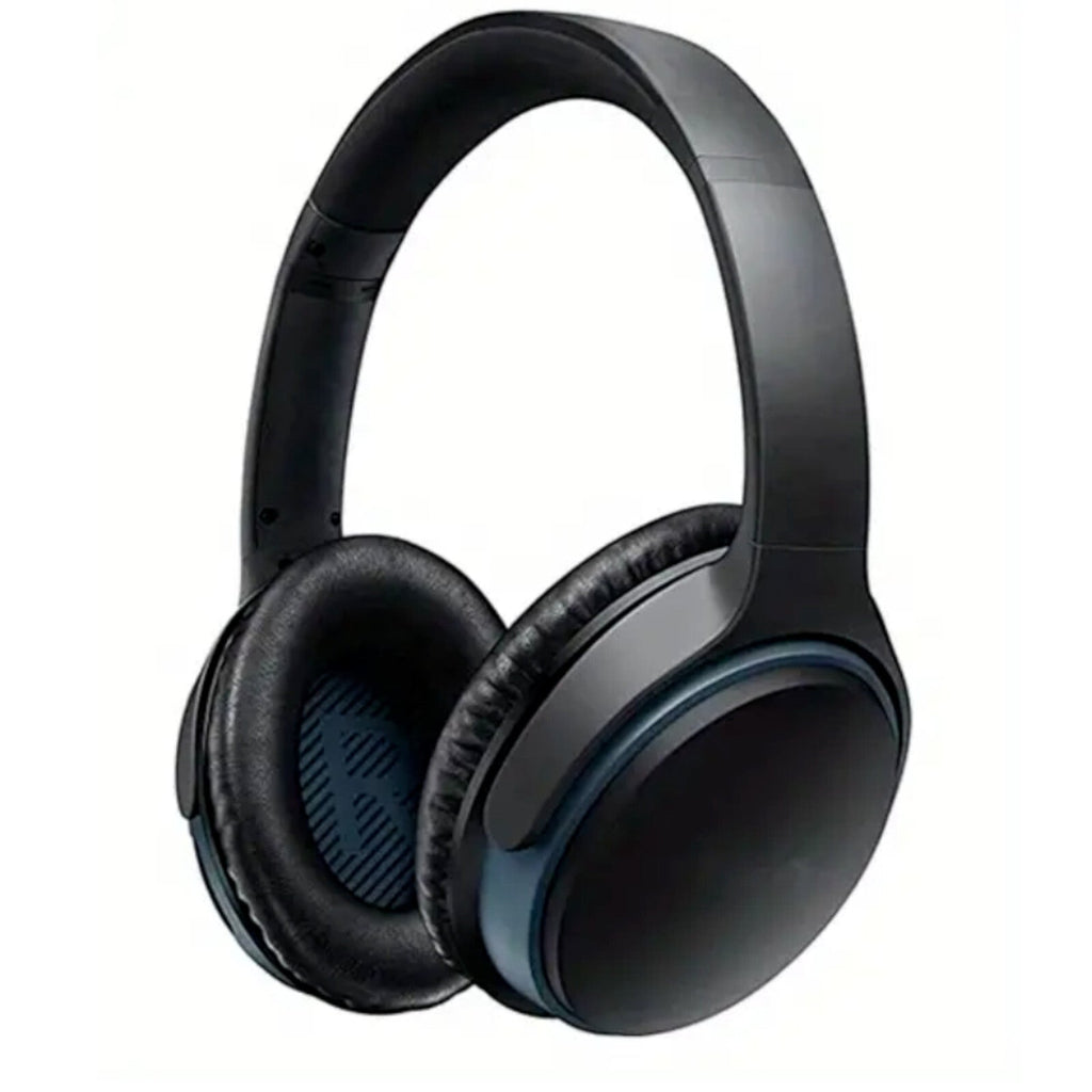Schwarze Kunstleder-Ohrpolster für Bose QC35 QC45 QC25 QC15