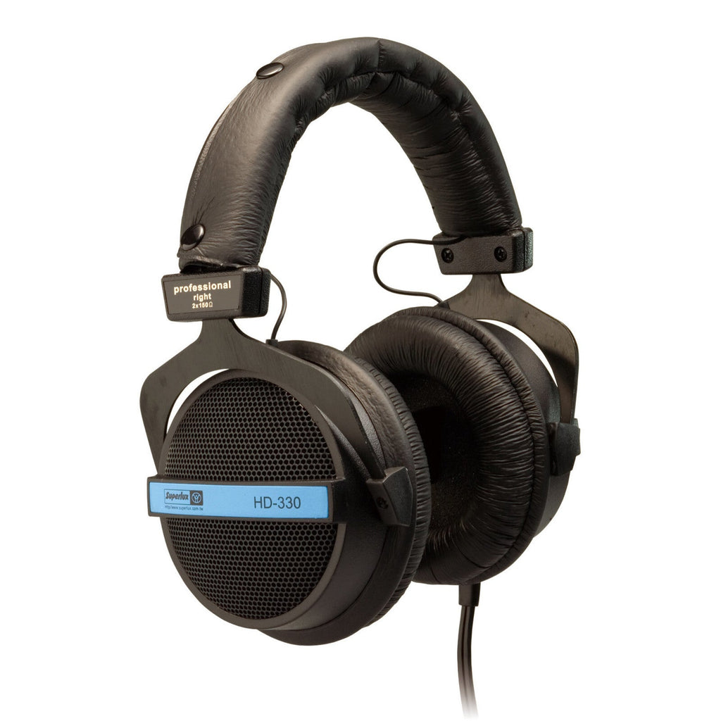 Schwarz-silberne Superlux HD330 Kopfhörer