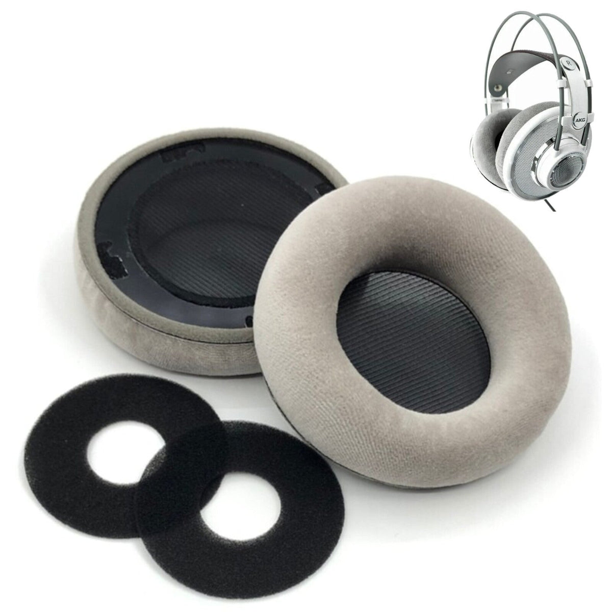 Velours-Ohrpolster für AKG K701 K702 und K712 Pro
