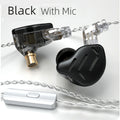 Schwarzes KZ ZAX In-Ear-Headset mit 16 Treibern
