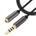 Schwarze 2 m 4-polige Headset-Verlängerung