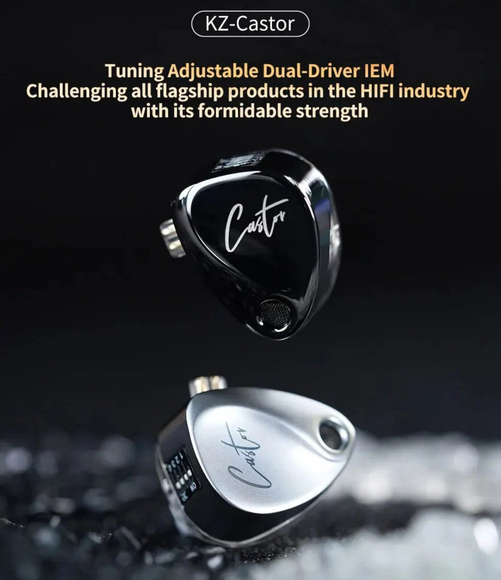 KZ Castor In-Ear-Kopfhörer mit einstellbarem Bass