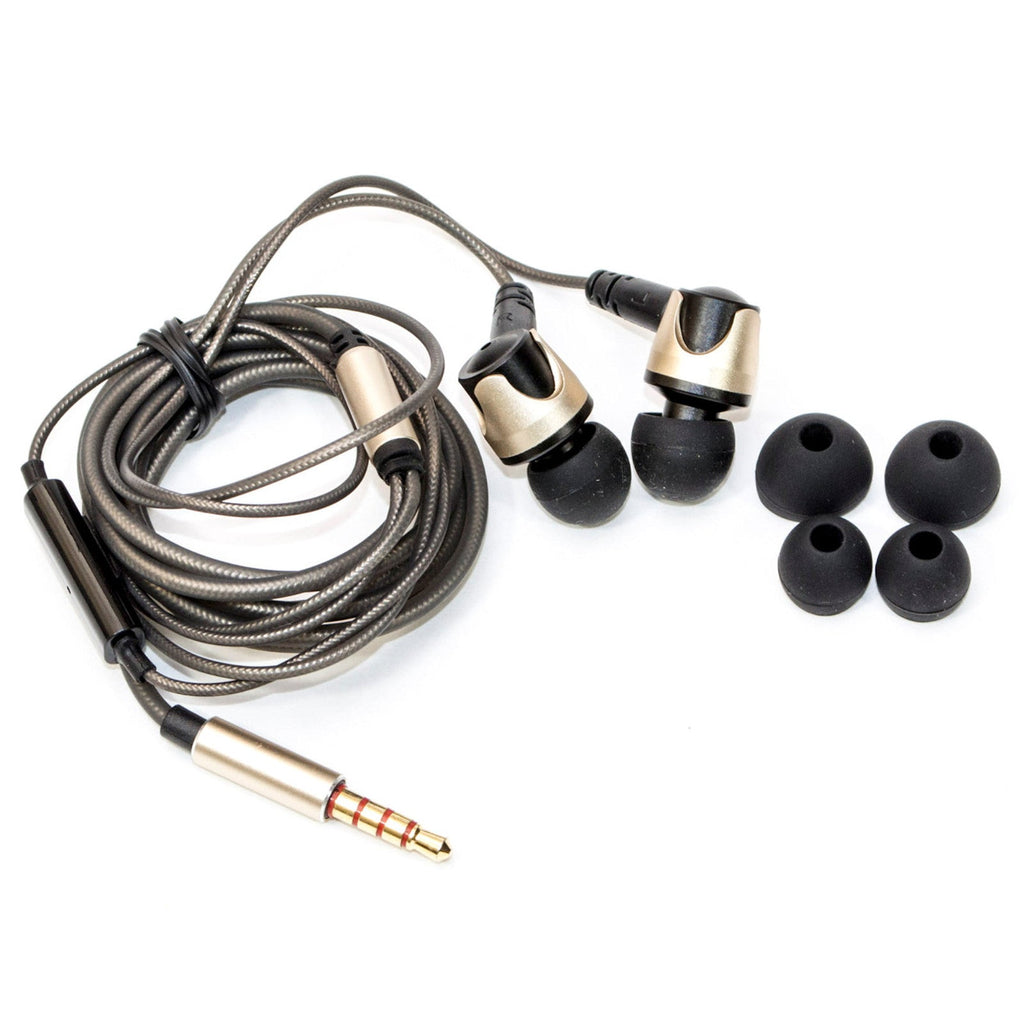 Goldene QKZ DM4 In-Ear-Kopfhörer mit austauschbarem Kabel