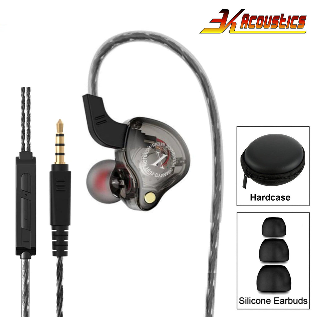 Rotes 3K X2 HD HiFi In-Ear-Headset mit Mikrofon