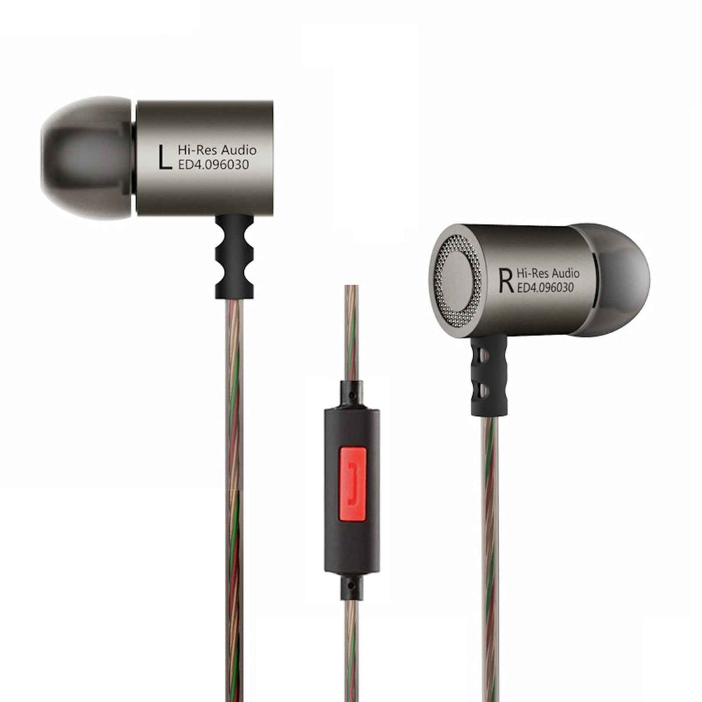 Original KZ ED4 HS gunmetal High-End Headset Kopfhörer In-Ear Hardcase Beats