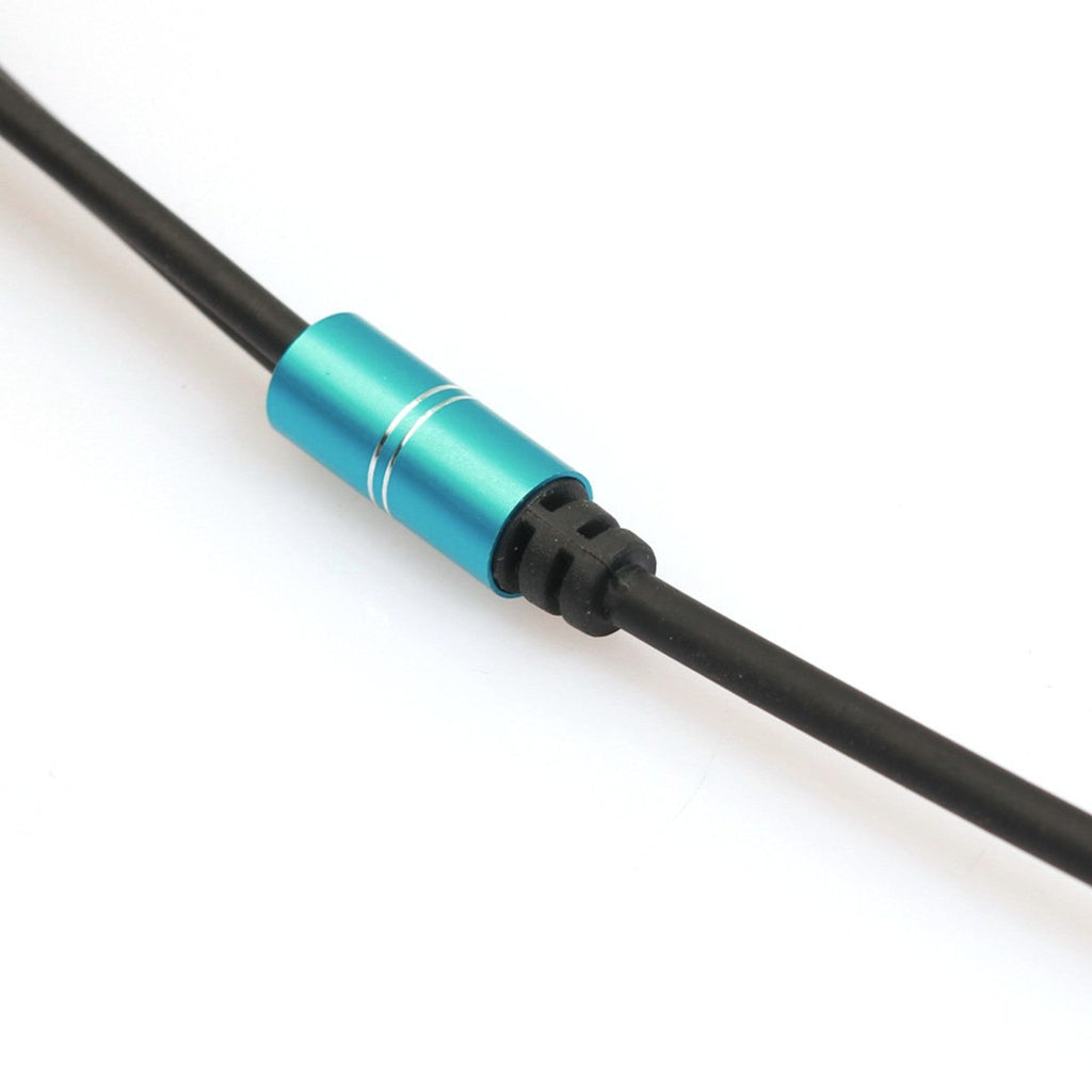Blauer 3,5-mm-Kopfhörer-Splitter auf zwei Buchsen