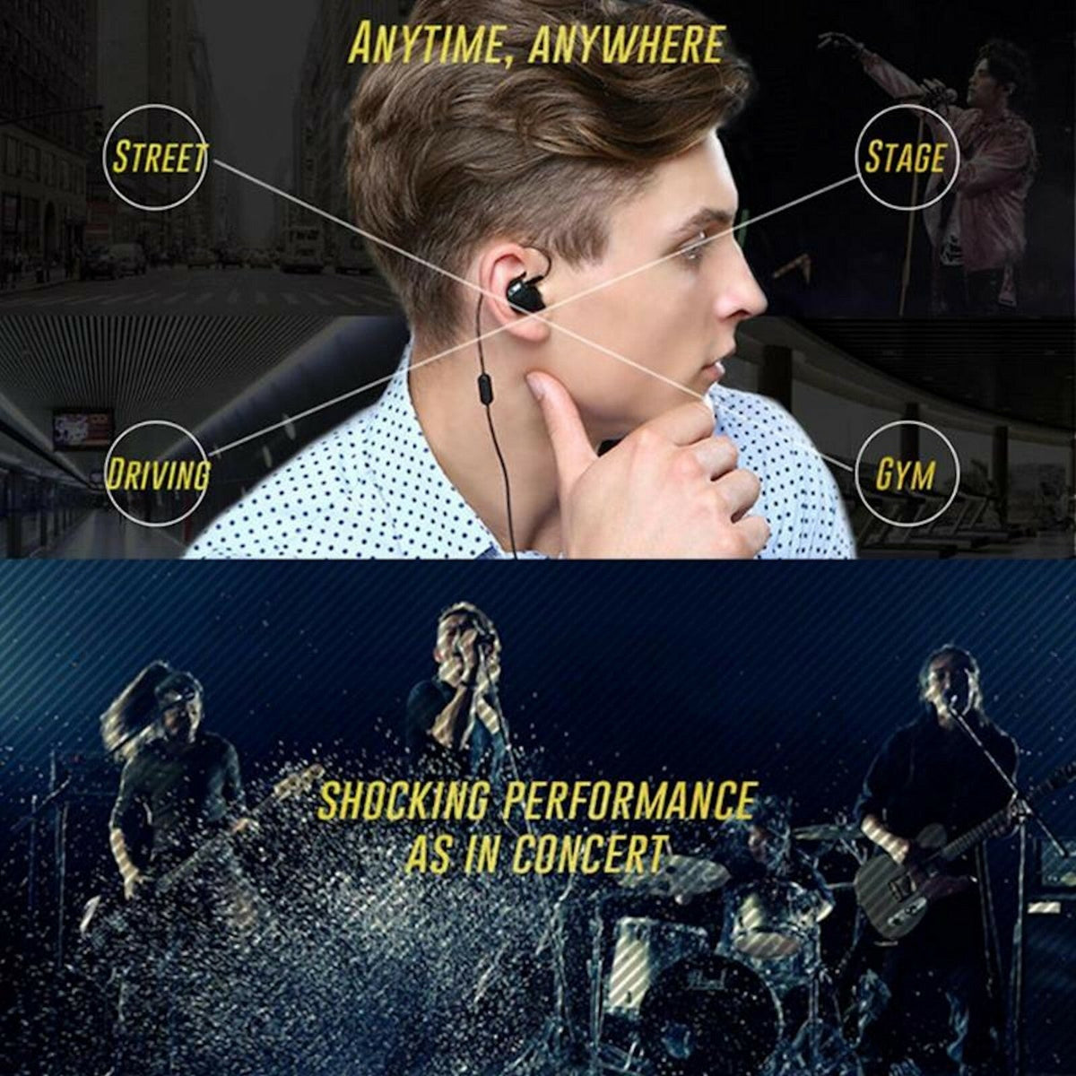 Weißes KZ HD9 Sport In-Ear-Headset