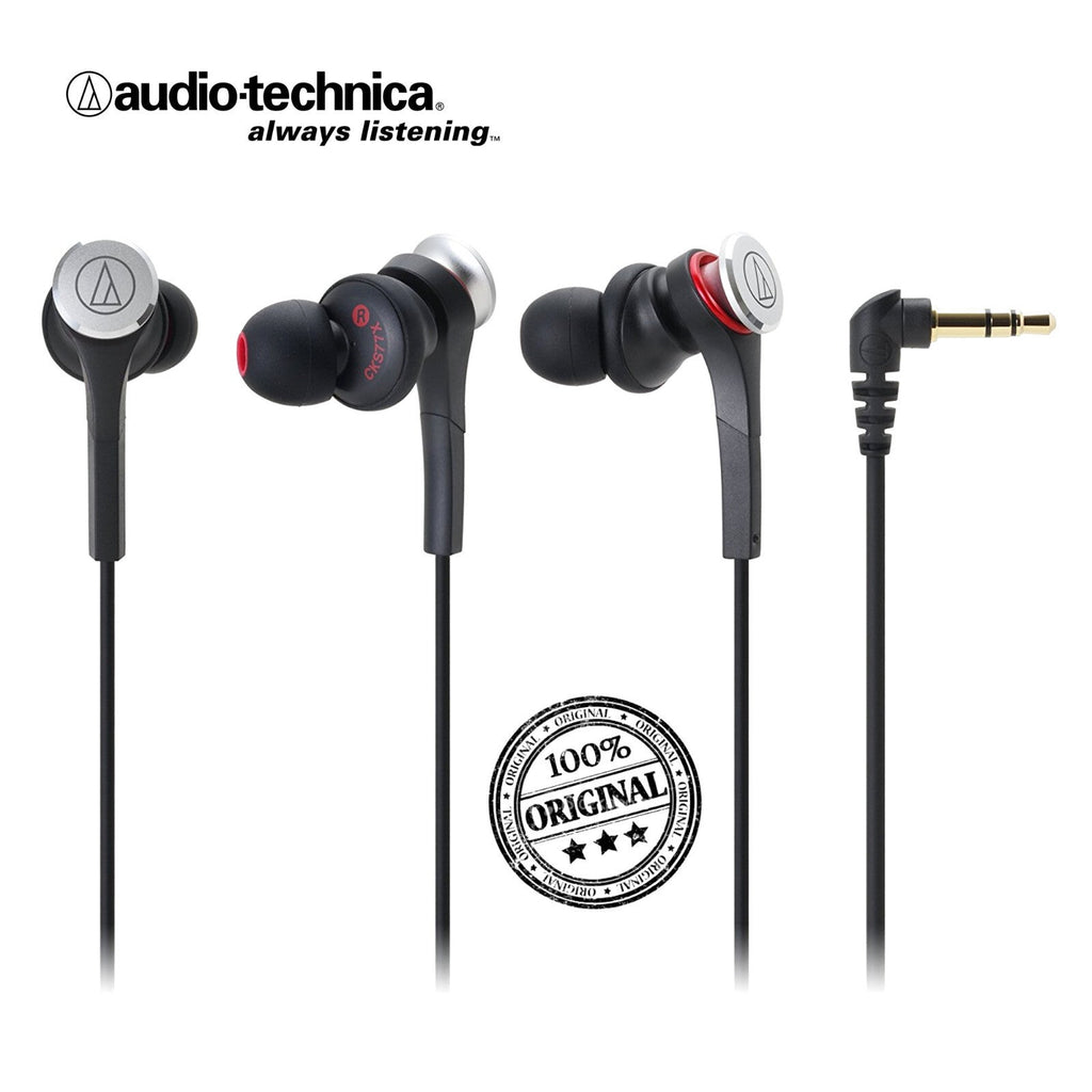 Schwarze Audio-Technica ATH-CKS77X Solid-Bass In-Ear-Kopfhörer