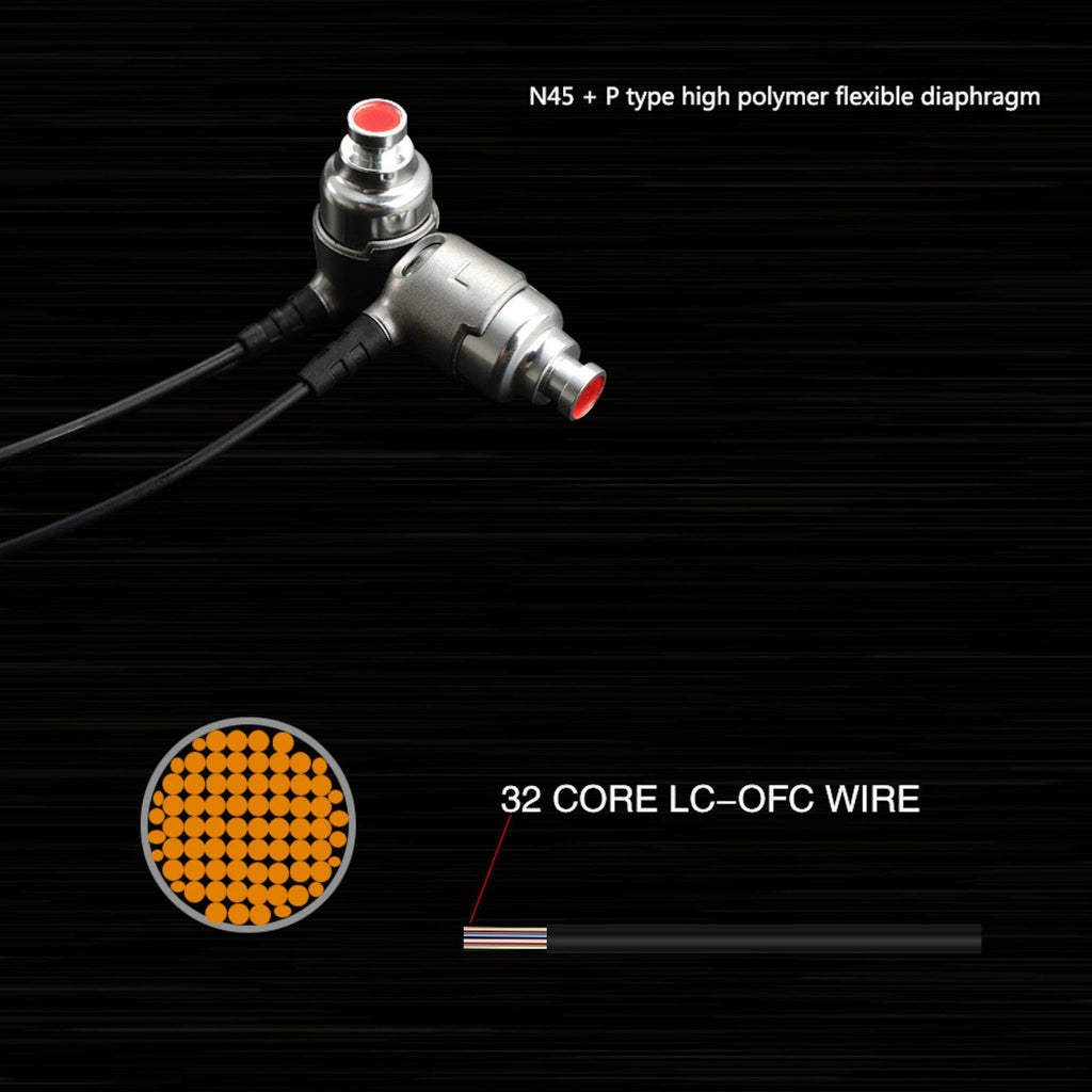 Silberne KZ DT3 Dual-Treiber In-Ear-Kopfhörer