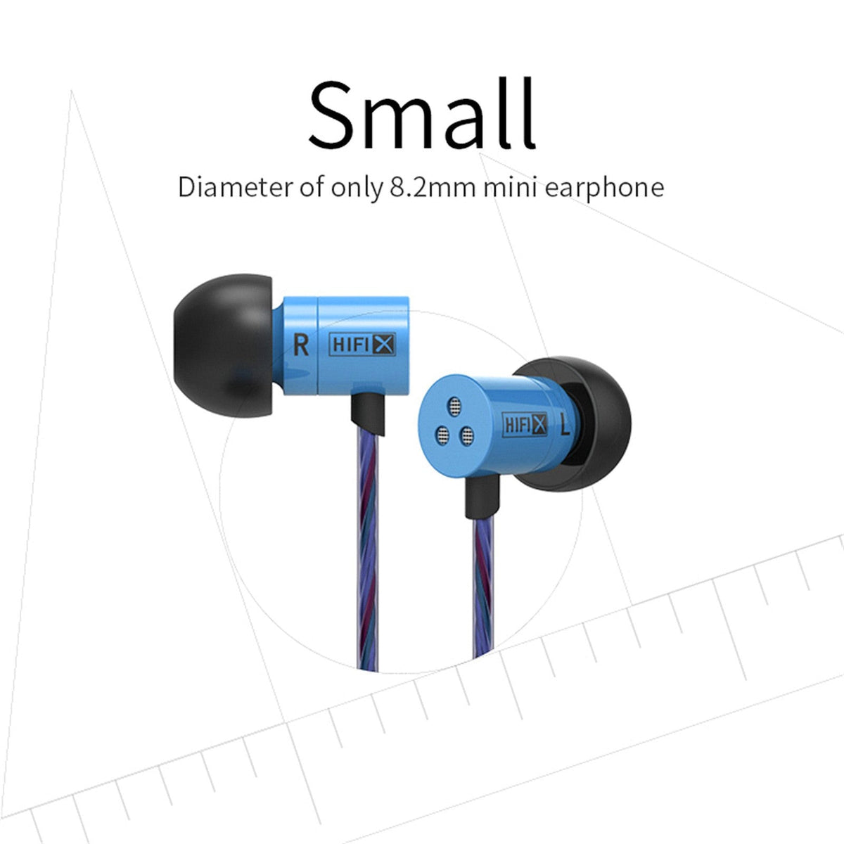 Blauer KZ HDS1 Mini In-Ear-Kopfhörer