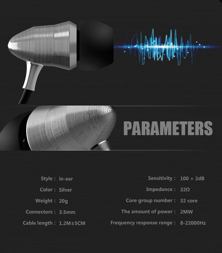 Silberner KZ X6 Pro Metall In-Ear-Kopfhörer