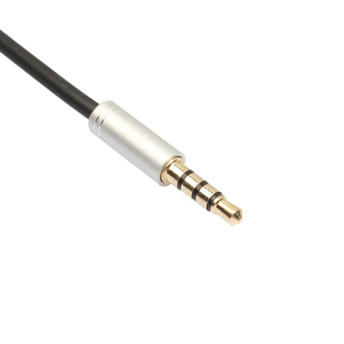 Silberner 3,5-mm-Kopfhörer-Splitter auf zwei Buchsen