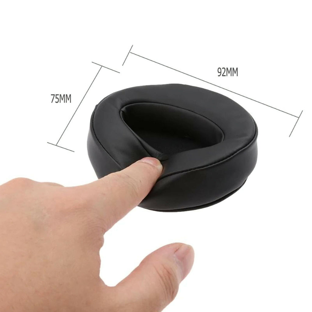 Schwarze Kunstleder-Ohrpolster für Sennheiser HD4-Serie
