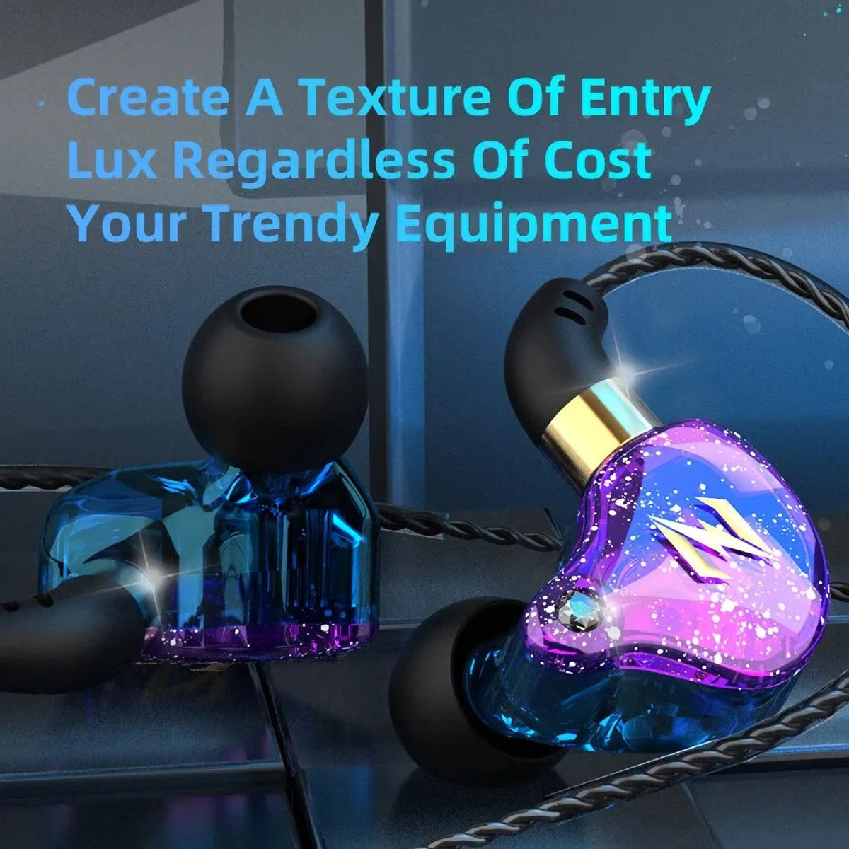 Schwarzes QKZ Zen In-Ear-Headset mit Full Bass
