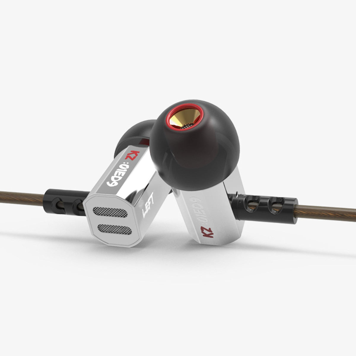 Silberne KZ ED9 HiFi In-Ear-Kopfhörer