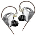 Silberne KZ ZVX High-End In-Ear-Kopfhörer aus Metall