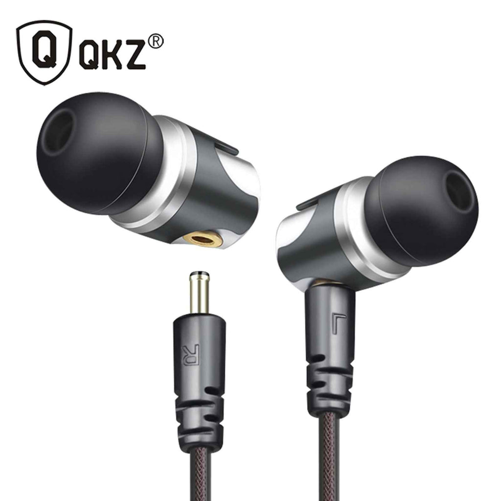 Super Bass High-End In Ear Kopfhörer QKZ DM4 Silber Ohrhörer austauschbare Kabel
