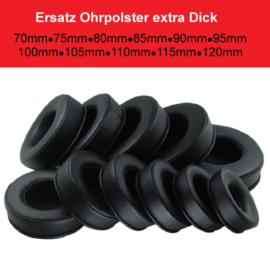 Extra dicke Memory-Foam Ohrpolster 70 bis 120 mm