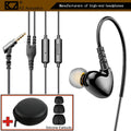 Schwarze KZ S6 Pro Sport In-Ear-Kopfhörer
