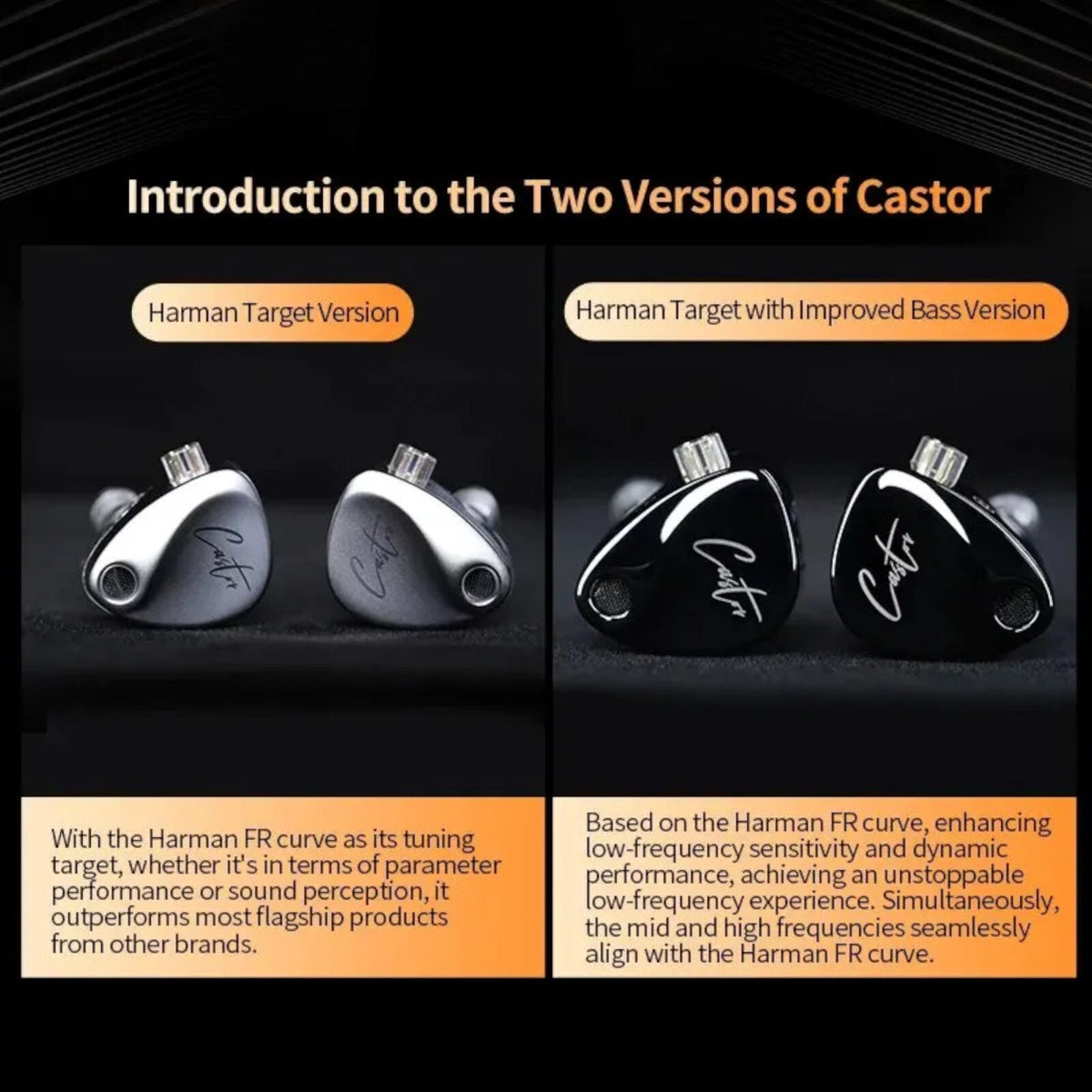 KZ Castor In-Ear-Kopfhörer mit einstellbarem Bass