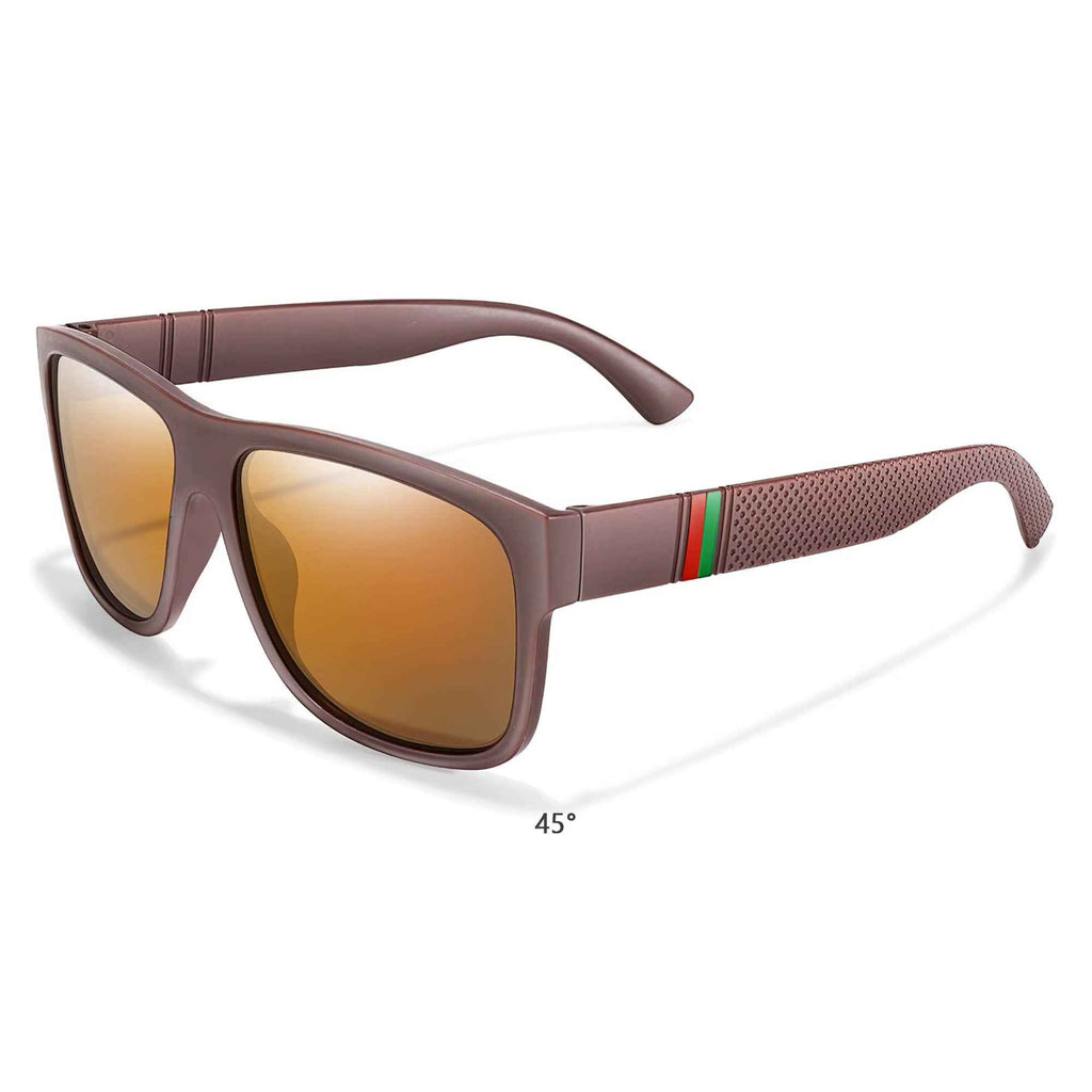 Stylische Sonnenbrille Matt Gläser Braun Cool 5417 BR