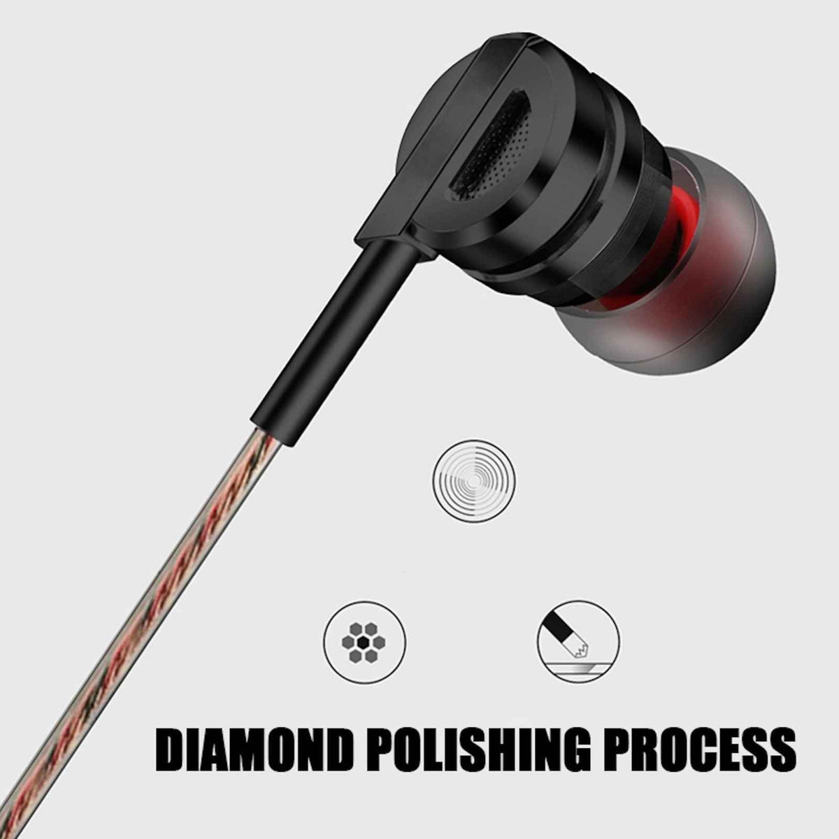 Super Bass In-Ear Headset Kopfhörer KZ DM9 Professional Gunmetal in PU Hardcase