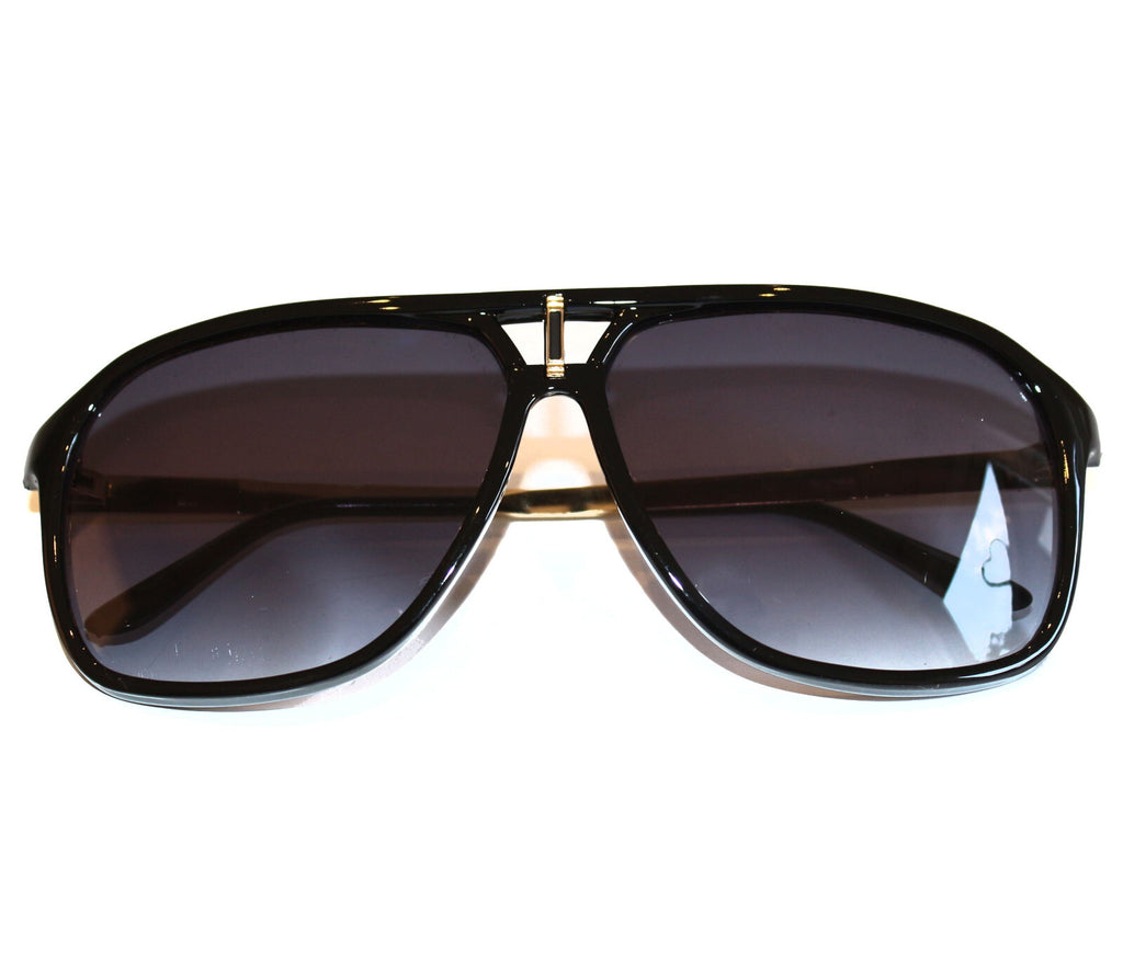 Schwarze Designer Unisex-Sonnenbrille