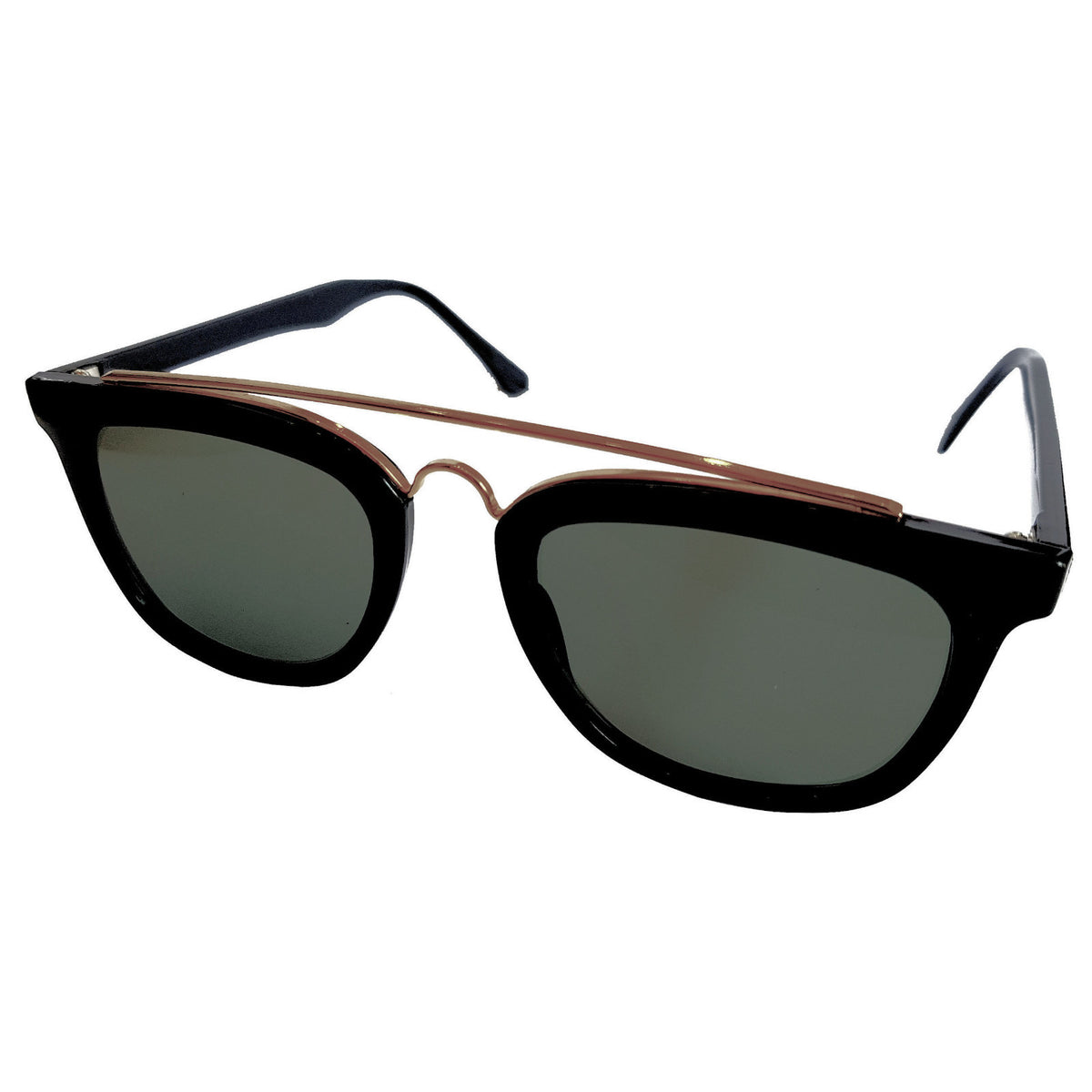 Schwarz-goldene Vintage G-Style Sonnenbrille