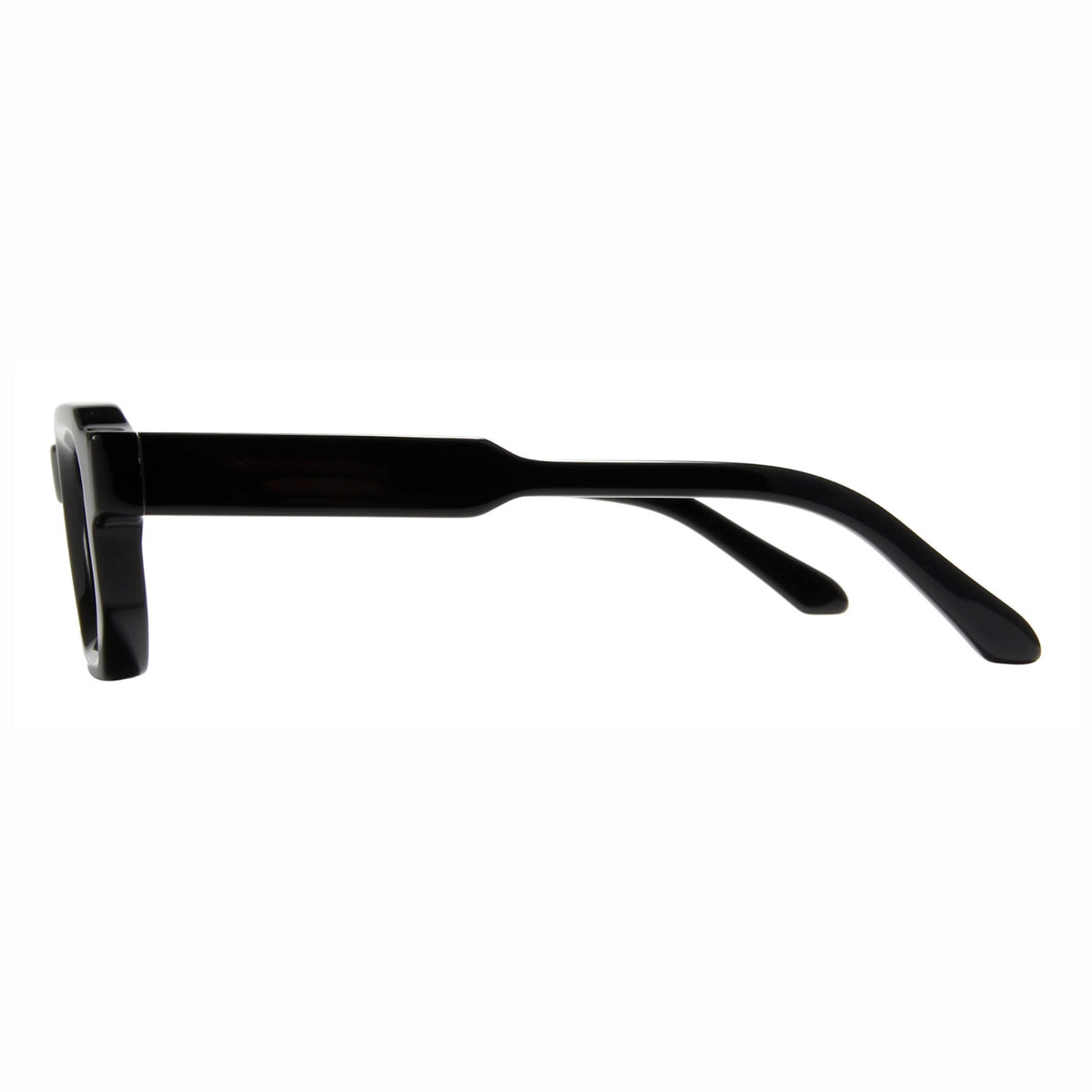 Glänzend schwarze Retro-Partybrille
