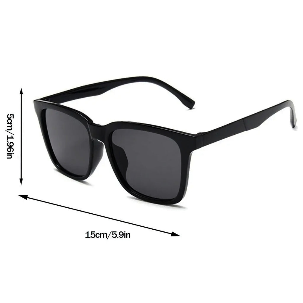 Schwarze Oversized Vintage Sonnenbrille