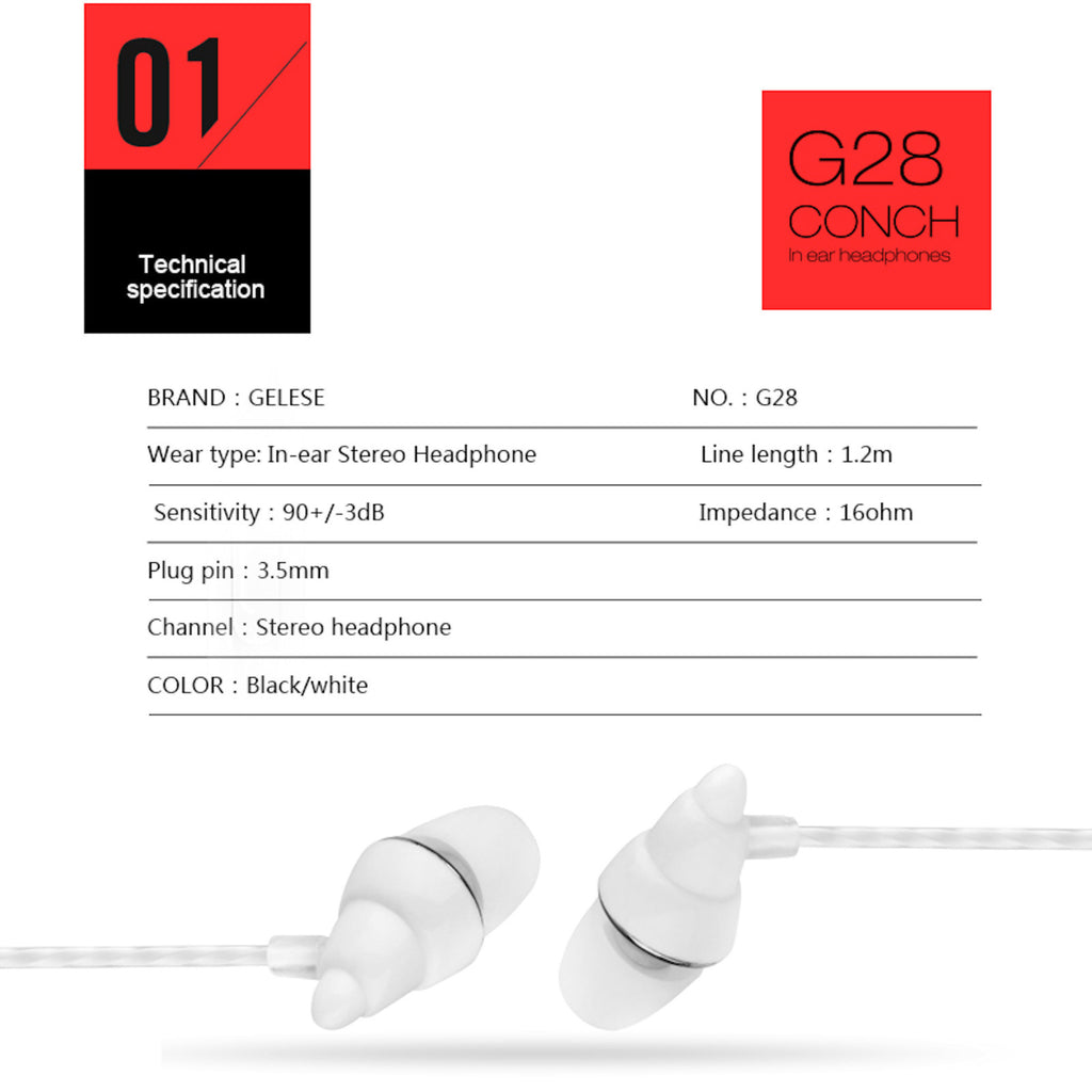 3K G28 In-Ear-Headset mit Mikrofon