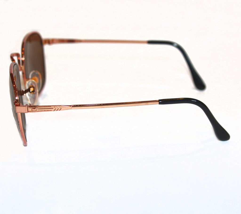 Kupfer-schwarze Vintage-Retro-Sonnenbrille Unisex