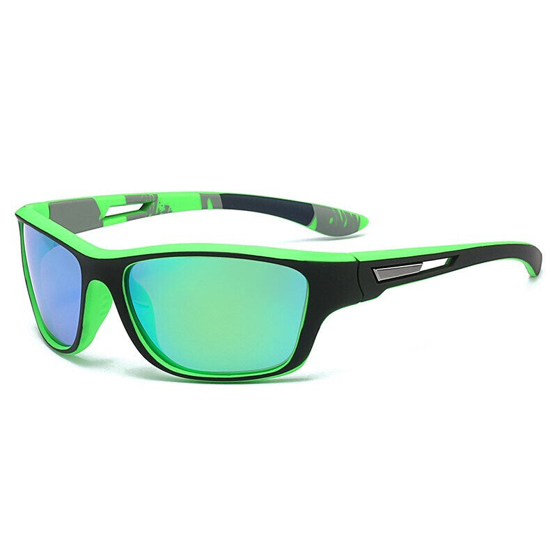 Grün-blaue polarisierte Sport-Sonnenbrille X15
