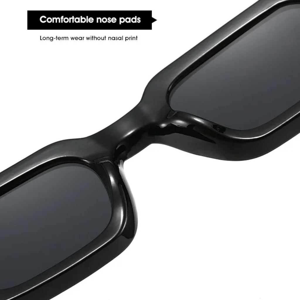 Glänzend schwarze Retro-Partybrille