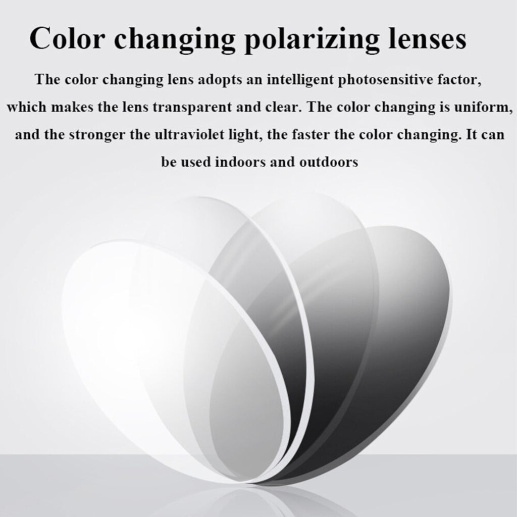 Silberne selbsttönende Matrix-Sonnenbrille mit Halbrand