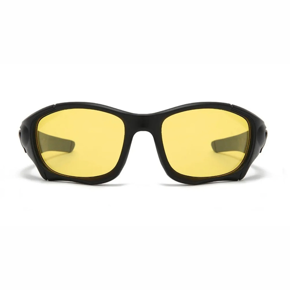 Schwarze Nachtfahr-Sportbrille