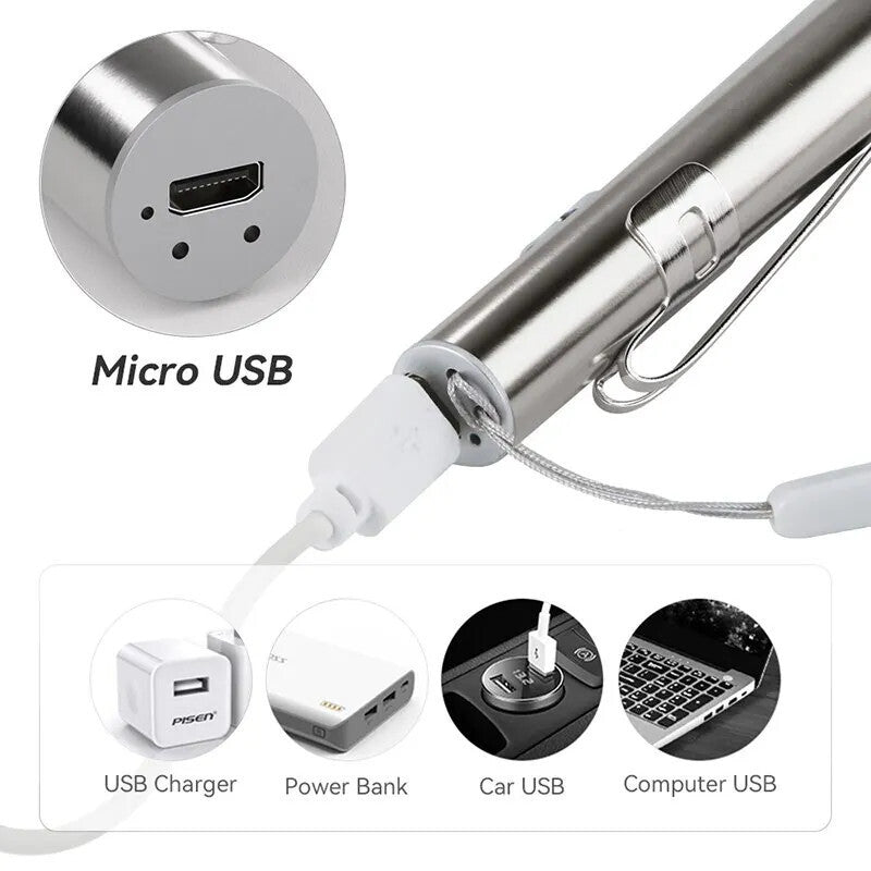 Diagnostikleuchte Pupillenleuchte Medizinische Penlight Stift Lampe Taschenlampe