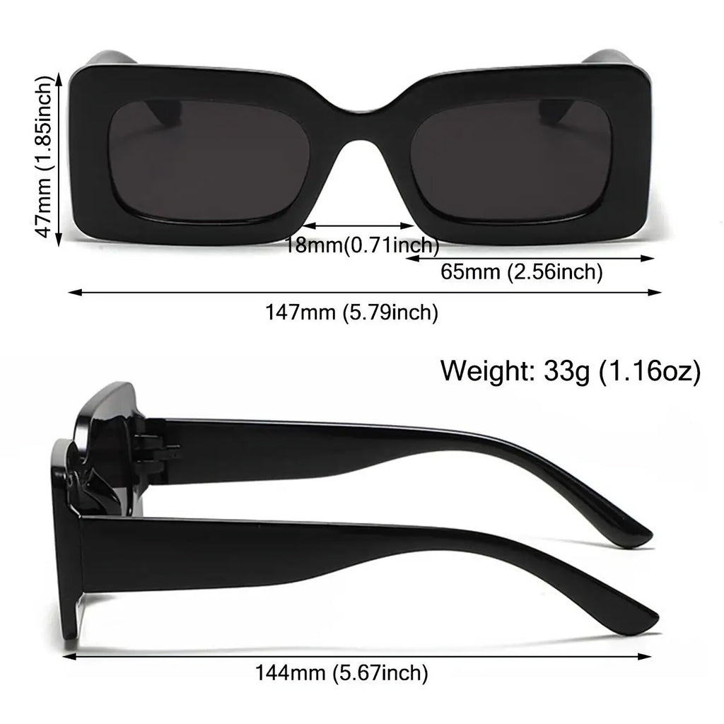 Glänzend schwarze Retro-Partybrille