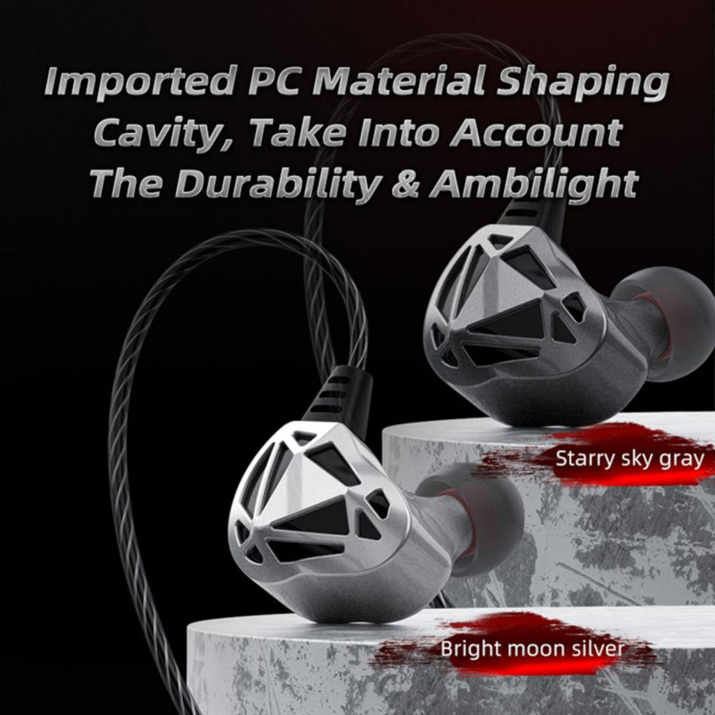 Premium Headset Kopfhörer QKZ-AK7 Pro HiFi In-Ear-Headset Ohrhörer + Hardcase